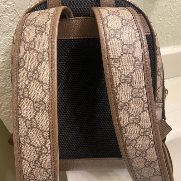 GUCCI  X DISNEY BROWN DONALD DUCK SMALL BACKPACK - Picture 2 of 7